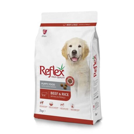 Reflex Plus Croquettes pour chiots au bœuf 3kg – Reflex